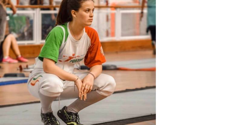 Marta Caride nos Treinos de Esgrima