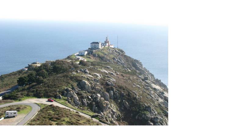Cabo Finisterra lugar de chegada de uma das mais antigas peregrinações. Atualmente é para muitos considerado, a par com Muxia, o km 0 do Caminho de Santiago