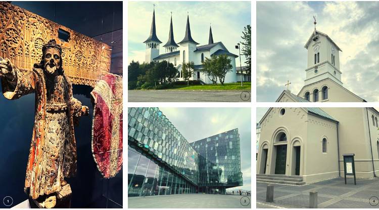 Islândia edifícios e Arte Sacra